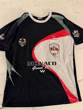 Racing Shirt Large Monaco Grand Prix Streetwear Champion AOP 3XL Black